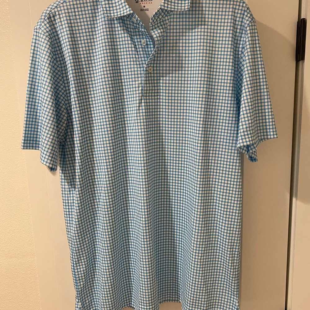 Oxford America Gordan Gingham Short Sleeve Polo